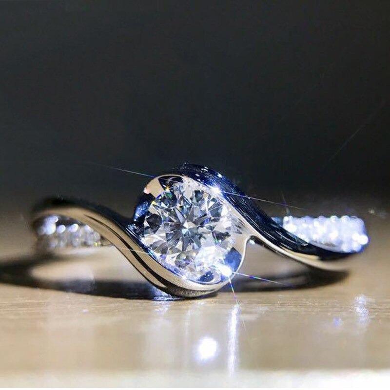 Crystal Galaxy Engagement Ring